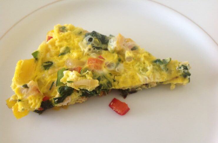 Frittata Z Papryką I Szpinakiem