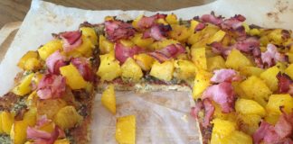 Pizza z dynią i szałwiowym pesto