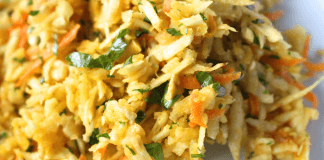 Surówka z kiszonej kapusty (zmniejsza wchłanianie tłuszczu z diety nawet o 40% )