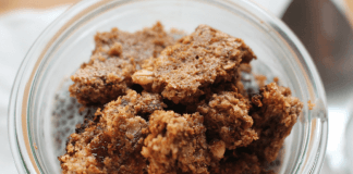 Ciasteczka śniadaniowe z kawowym budyniem z CHIA