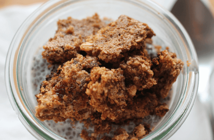 Ciasteczka śniadaniowe z kawowym budyniem z CHIA