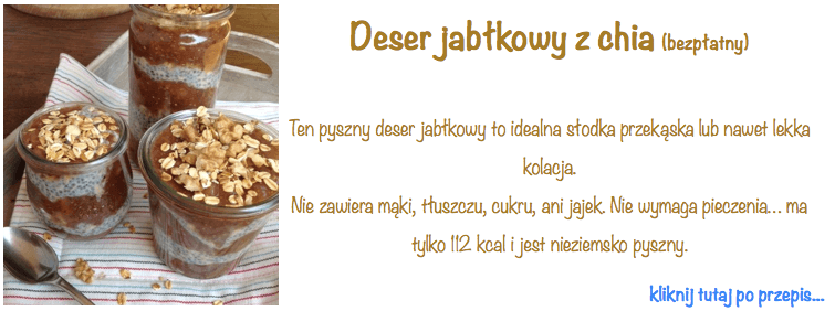 deser jabłkowy z chia przepis