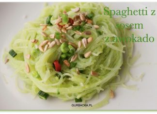 SPAGHETTI BEZ GLUTENU Z SOSEM AWOKADO