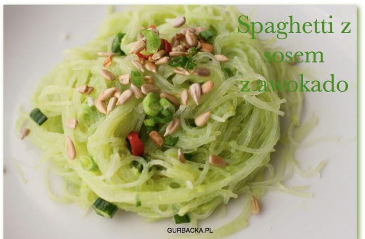 SPAGHETTI BEZ GLUTENU Z SOSEM AWOKADO