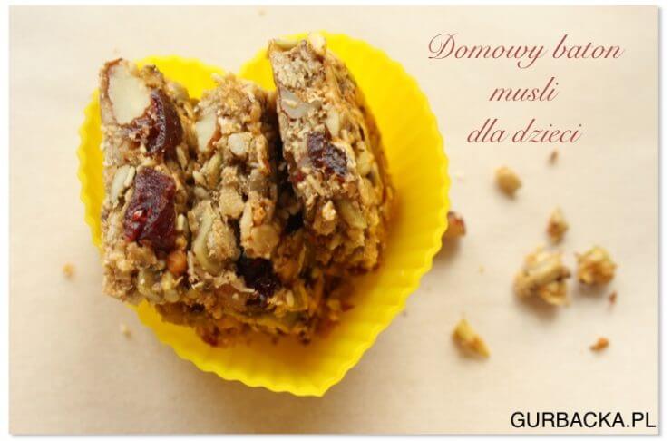 CO JEŚĆ NA DRUGIE ŚNIADANIE I PODWIECZOREK-DOMOWY BATON MUSLI