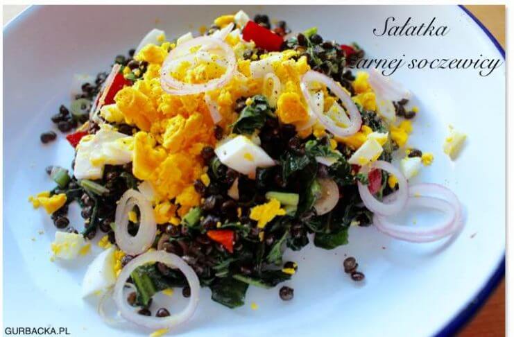 SAŁATKA Z CZARNEJ SOCZEWICY