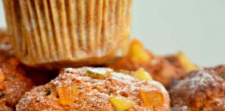 Pyszne muffinki dyniowe z nasionami chia i rodzynkami muffinki z dynią