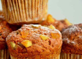 Pyszne muffinki dyniowe z nasionami chia i rodzynkami muffinki z dynią