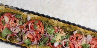 Tarta bezglutenowa z pesto i pomidorami tarta bezglutenowa