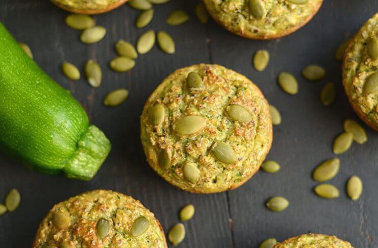 MUFFINY CUKINIOWE Z PESTKAMI DYNI