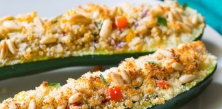 CUKINIA FASZEROWANA WARZYWAMI I KOMOSĄ RYŻOWĄ