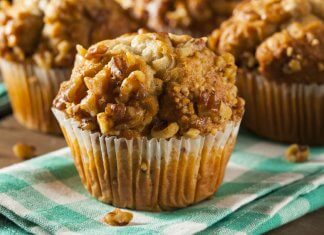 Najlepsze bananowe babeczki z orzechami