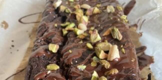 Czekoladowe ciasto z bananem i cukinią